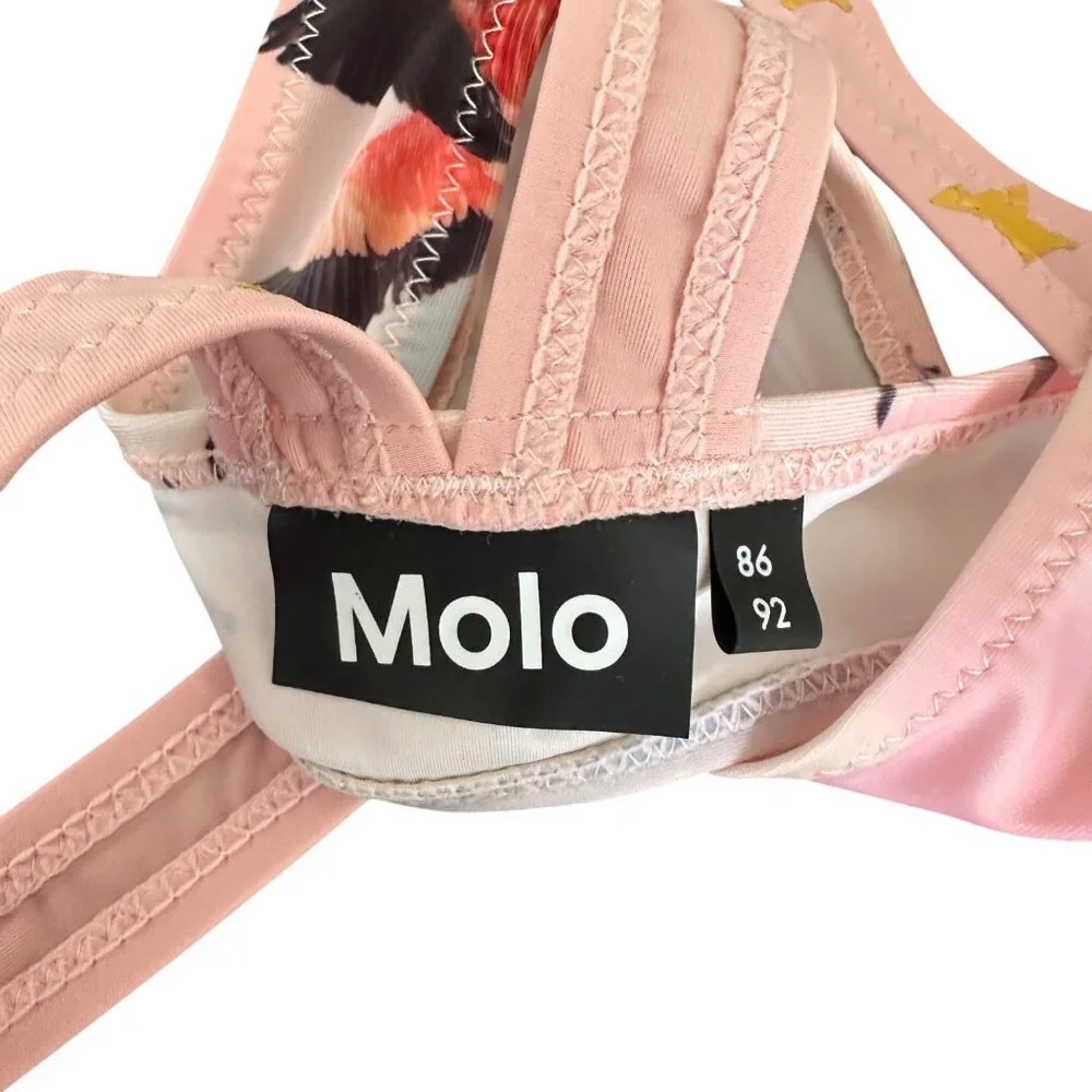 Molo Baby Toddler Girl Pink Bikini Size 18 Months